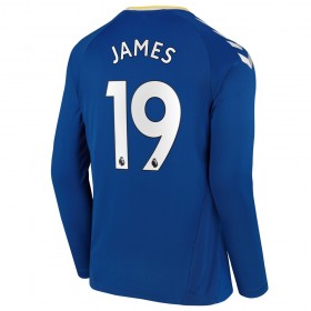 Jalkapallo Pelipaidat Everton James Rodriguez 19 Kotipaita 2021-2022 Pitkähihainen